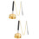 2Pièces Cloche De Temple Bouddhiste Portable Son Clair Doux 9