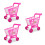 3Pièces Jouet Chariot Plastic Rose Pour Et Jeu 8
