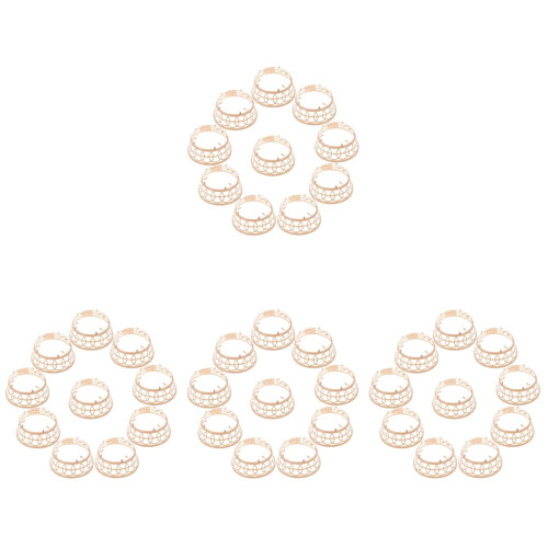 40Pièces Cercles Khaki Chapeau Fermier DIY 1
