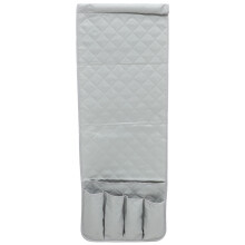 2Pcs Large Capacity Grey Bedside Storage Pouch Hanging Organizer Bag