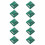 40Pièces Agate Verte Carrée Pierres Perles Pour DIY 1