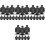 40Pièces Jeu Enfants Tableau Plastique Noir Compact 5