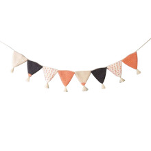 2Pcs Cotton Bunting Garland Multi Pennant Flags for Home and Nursery