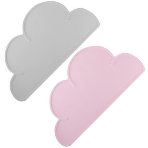6Pièces Nappes Table Silicone Résistantes Chaleur Forme Nuage