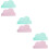 6Pièces Nappes Table Silicone Résistantes Chaleur Forme Nuage 10