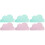6Pièces Nappes Table Silicone Résistantes Chaleur Forme Nuage 5