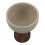 5Pcs Reusable Ceramic Footed Dessert Bowls with Elegant Wood Support 1