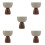 5Pcs Reusable Ceramic Footed Dessert Bowls with Elegant Wood Support 7