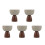 5Pcs Reusable Ceramic Footed Dessert Bowls with Elegant Wood Support 6