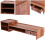 2Pièces Support Élevateur Pièce Bureau Organisateur 9