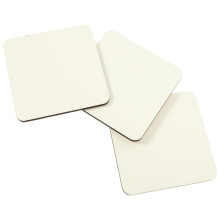 12Pièces Sous-Verres Bois Sublimation DIY Accessoires