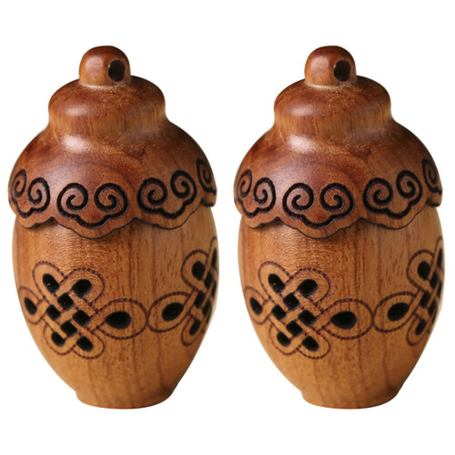 2Pièces Flacons En Bois Clair Diffuseurs Pour Maison Collège 1