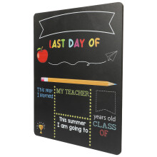 4Pcs Black Wood Chalkboard Signs for School and Classroom Use