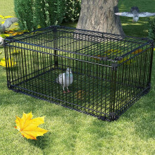 Bird Trap Cage with EscapeProof FourWay Entrances, Outdoor Pigeon Capture Iron Cage 100x60x26cm