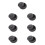 7Pcs Practical Mini Inkstone Black Calligraphy Accessory for Home Use 11