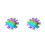 2Pièces Gabarits Nails Stencil Acier Portable Multi Couleur Usage DIY 11