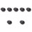 7Pcs Practical Mini Inkstone Black Calligraphy Accessory for Home Use 5