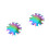 2Pièces Gabarits Nails Stencil Acier Portable Multi Couleur Usage DIY 8