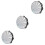 3Pièces Tambour Bois Percussion Argentée Pour Enfants 4
