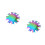 2Pièces Gabarits Nails Stencil Acier Portable Multi Couleur Usage DIY 9