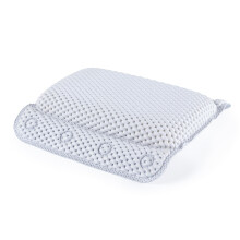 Beldray LA032715UFFEU7 Anti Bac Bath Pillow - Easy to Clean, Secure Suction Cups, Relaxing Cushioned Design, Stylish, Treated with Thiabendazole