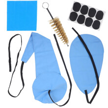 5Ensembles Chiffons Bleus Pour Nettoyage Saxophone Et Flûte En Tissu