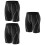 3Pièces Collants De Course Noir En Tissu Durable Respirant 4