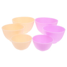 18Pièces Bols Masques Silicone Accessoires Beauté Confortables Enfants
