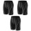 3Pièces Collants De Course Noir En Tissu Durable Respirant 2
