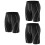3Pièces Collants De Course Noir En Tissu Durable Respirant 3