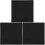 3Pièces Plaques Acryliques Noires Pour Projets Créatifs DIY 3