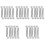 50Pièces Pinceaux Éventail Bois Naturel Noir Polyester Pour 4
