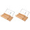 2Pièces Boîte Coupe- Khaki Bois Durable Pour Découpe 2