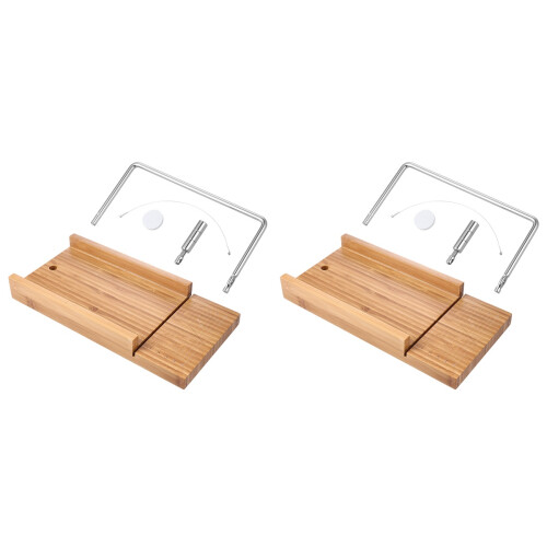 2Pièces Boîte Coupe- Khaki Bois Durable Pour Découpe 1