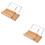 2Pièces Boîte Coupe- Khaki Bois Durable Pour Découpe 6