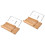 2Pièces Boîte Coupe- Khaki Bois Durable Pour Découpe 4