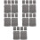 30Pièces Faciaux Démaquillants Gris Usage 7