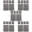 30Pièces Faciaux Démaquillants Gris Usage 8