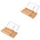 2Pièces Boîte Coupe- Khaki Bois Durable Pour Découpe 3
