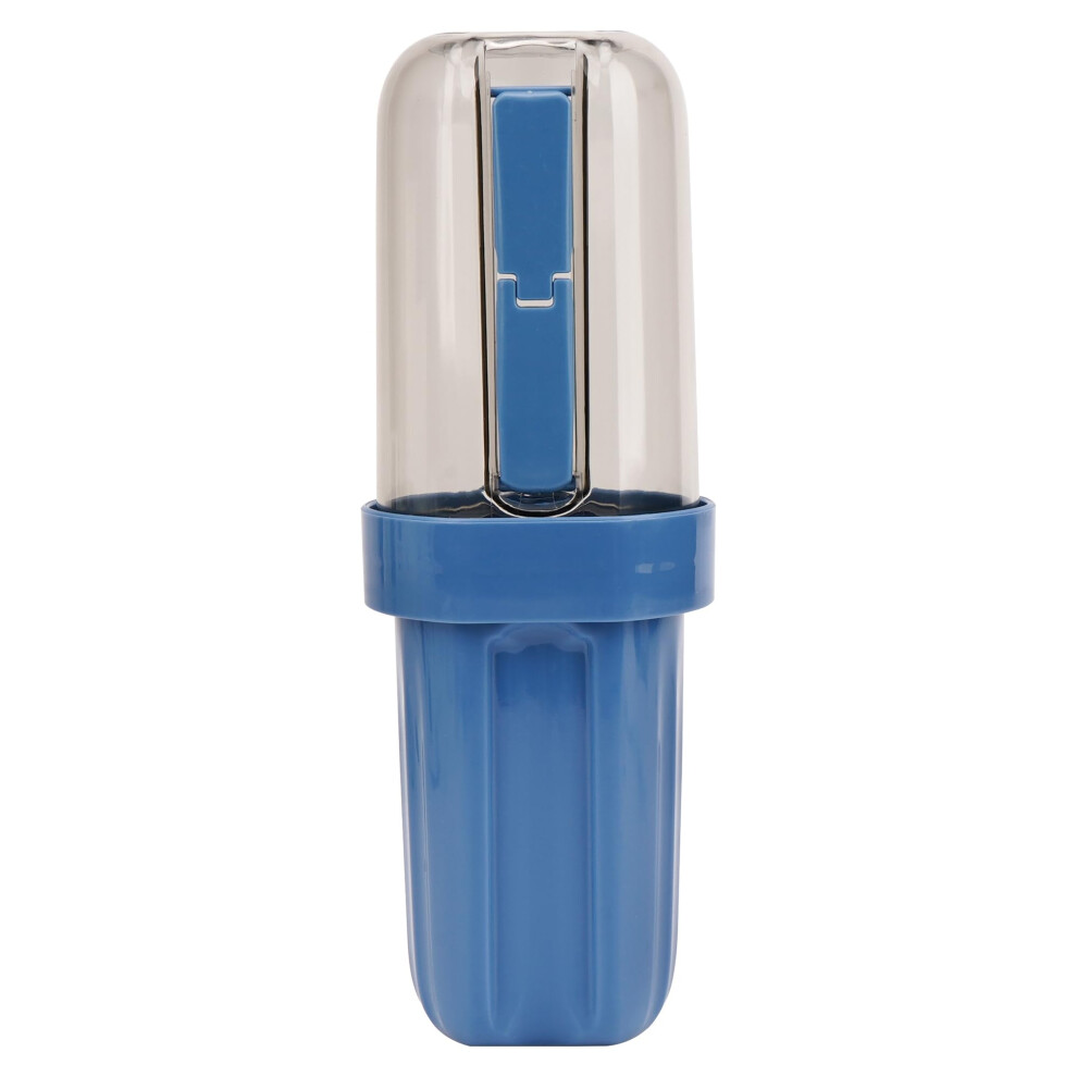 Travel Toothbrush Case Blue Plastic Holder Compact Lightweight Easy Clean for Camping Gym