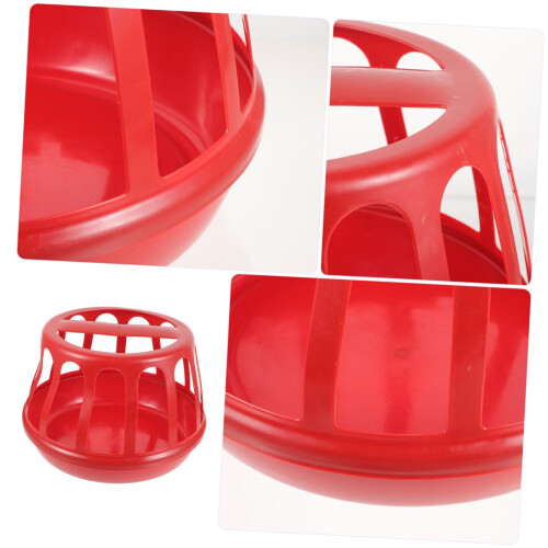Chicken Feeder Poultry Feeding Trough with Easy Carry Design and Quick Clean Surface 2