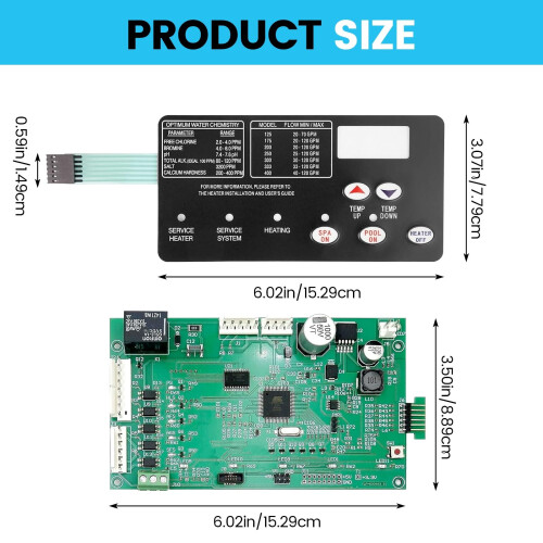 Control Board Replacement Kit for Pentair MasterTemp and MaxETherm Pool and Spa Heater 420020007S 472610Z 2