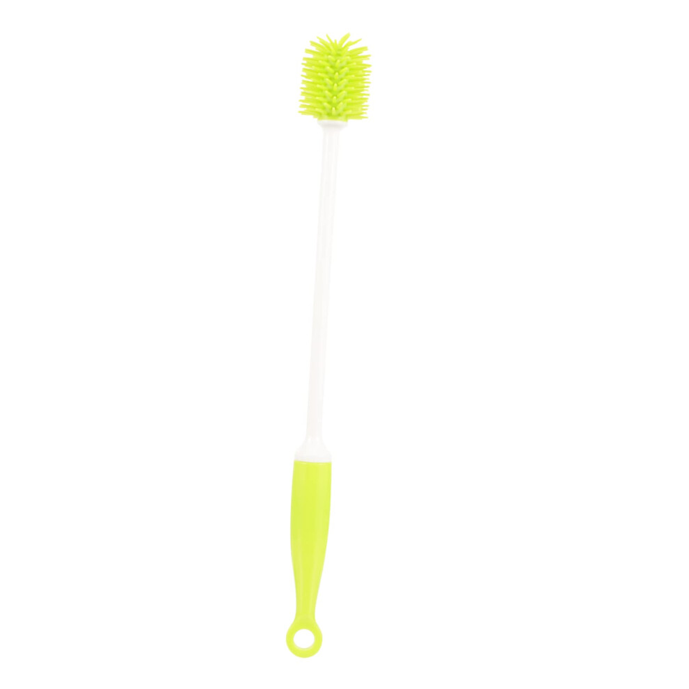 Silicone Bottle Brush with Long Handle Flexible Head for Narrow Neck Bottles Cups Scratch Cleaning