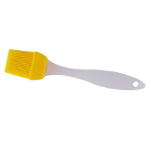 Silicone Basting Brush Heatproof Silicone Bristles for BBQ Pastry Baking Cakes with Comfortable Grip Yellow