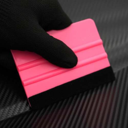 2Pack Vinyl Wrap and Window Tint Felt Edge Squeegee Tool with Replacement Pads for Bubble Finish 2