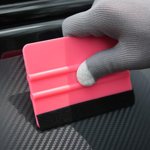 2Pack Vinyl Wrap and Window Tint Felt Edge Squeegee Tool with Replacement Pads for Bubble Finish 1