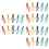 30Pièces Clips Pages Plastique Couleurs Assorties 6