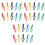 30Pièces Clips Pages Plastique Couleurs Assorties 3