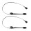2Pièces Câble Prolongateur Argb Plastique Noir Facile À Installer Pièce 1