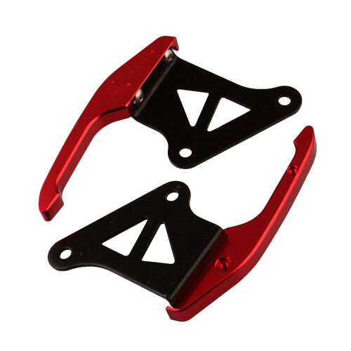 2Paires Poignées Aluminium Rouge Pour Passager , Fixation Rapide